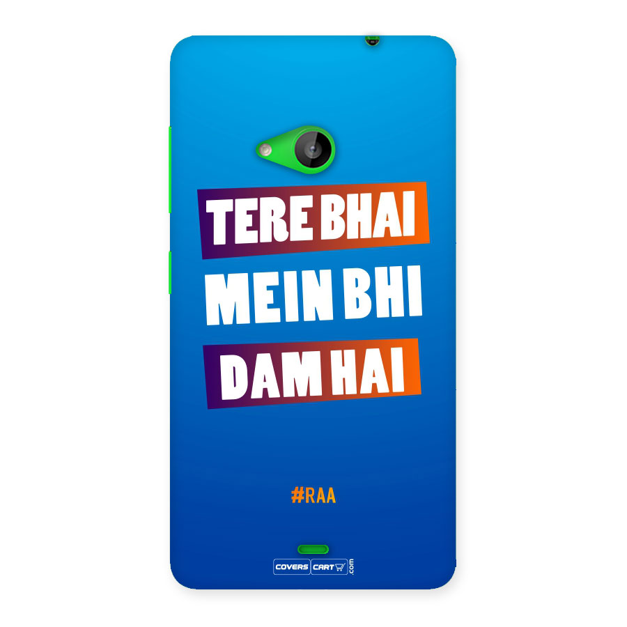 Tera Bhai Raftaar (Blue) Back Case for Lumia 535