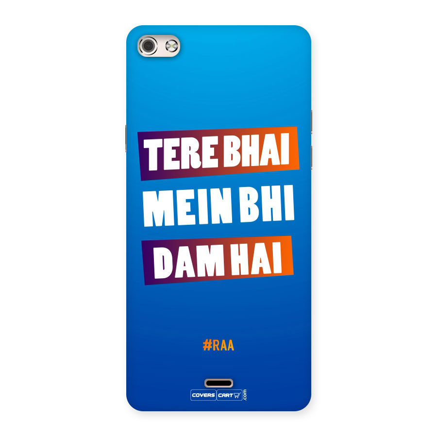Tera Bhai Raftaar (Blue) Back Case for Micromax Canvas Silver 5