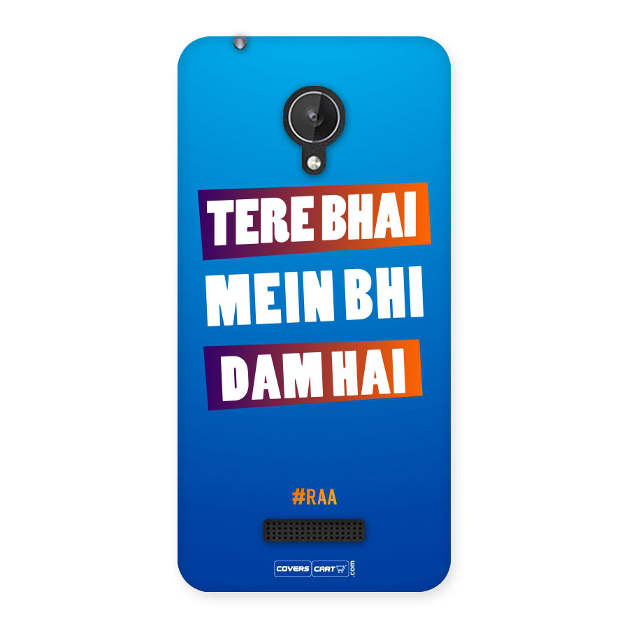 Tera Bhai Raftaar (Blue) Back Case for Micromax Canvas Spark Q380