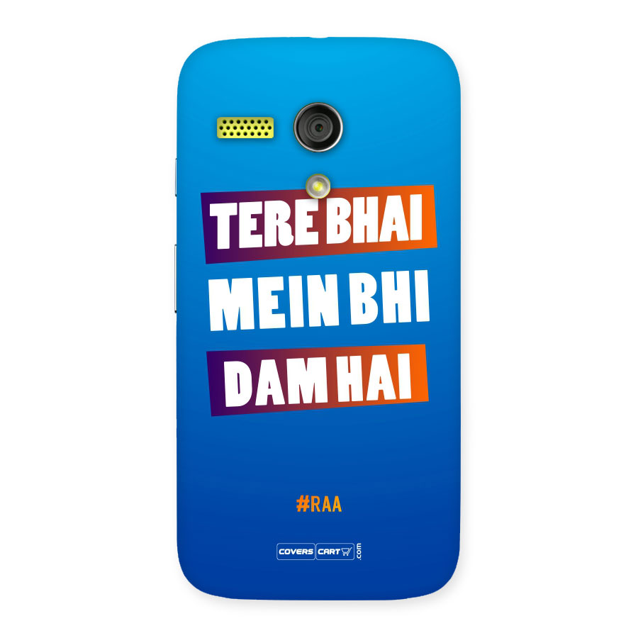 Tera Bhai Raftaar (Blue) Back Case for Moto G