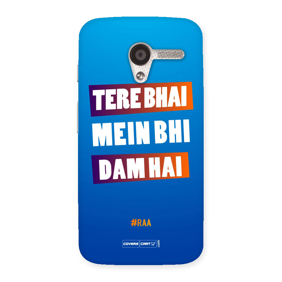 Tera Bhai Raftaar (Blue) Back Case for Moto X