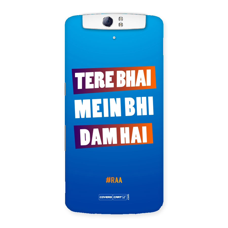 Tera Bhai Raftaar (Blue) Back Case for Oppo N1