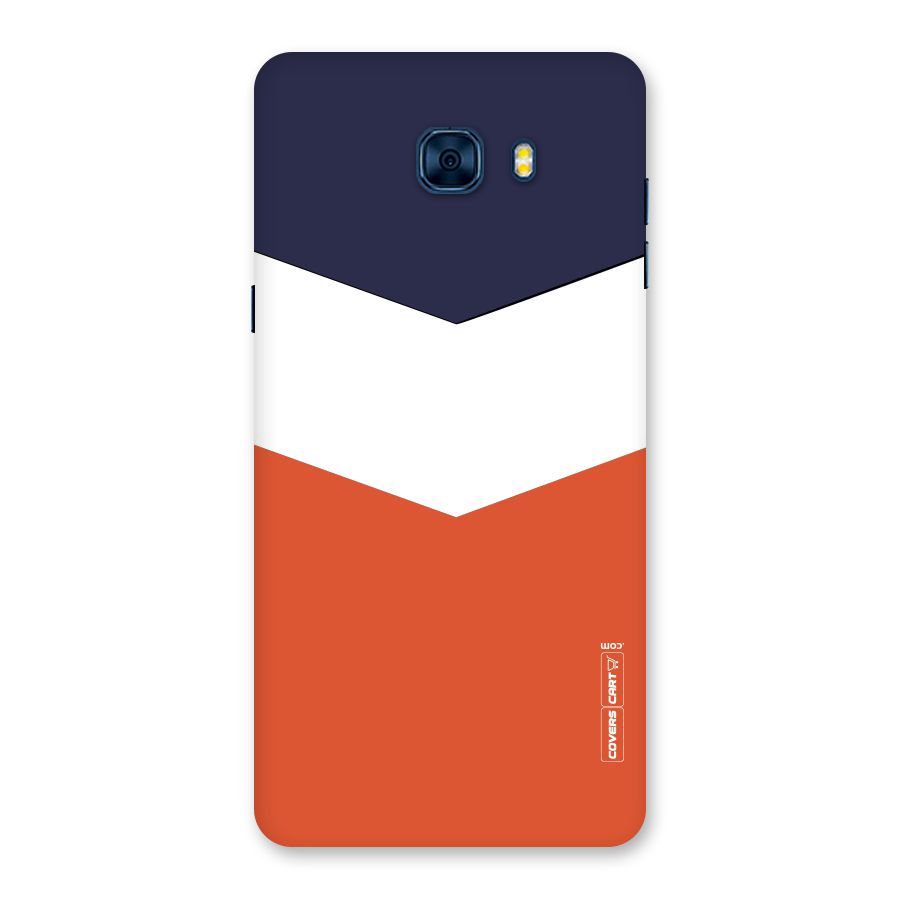 Three Colour Pattern Back Case for Galaxy C7 Pro