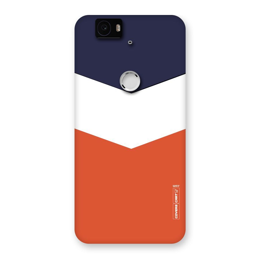 Three Colour Pattern Back Case for Google Nexus-6P