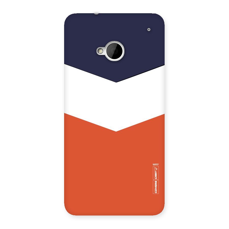 Three Colour Pattern Back Case for HTC One M7