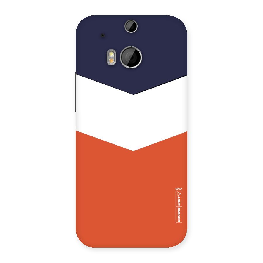 Three Colour Pattern Back Case for HTC One M8