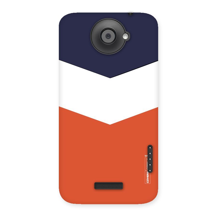 Three Colour Pattern Back Case for HTC One X