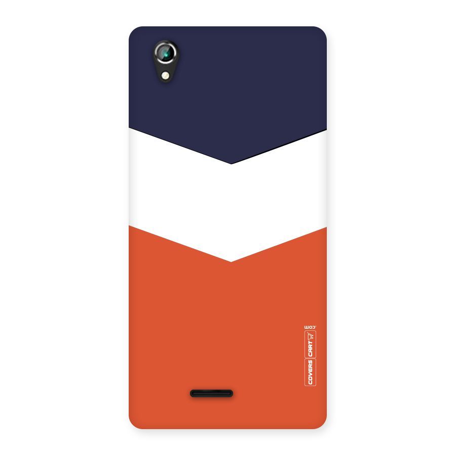 Three Colour Pattern Back Case for Lava Iris 800