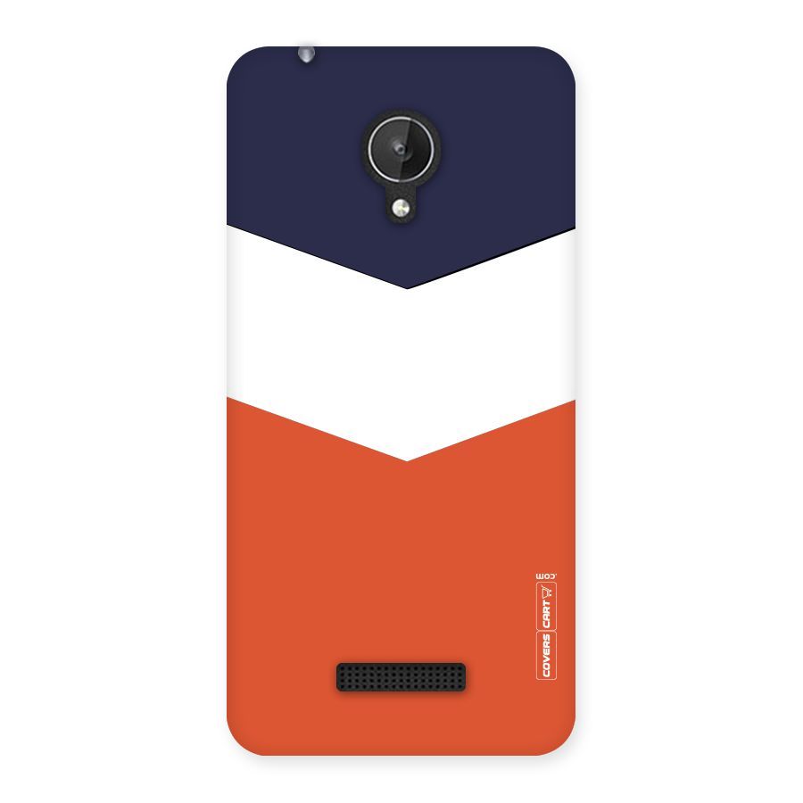 Three Colour Pattern Back Case for Micromax Canvas Spark Q380
