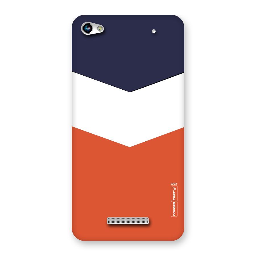 Three Colour Pattern Back Case for Micromax Hue 2