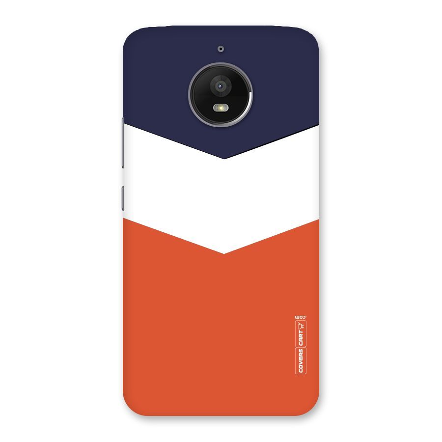 Three Colour Pattern Back Case for Moto E4 Plus