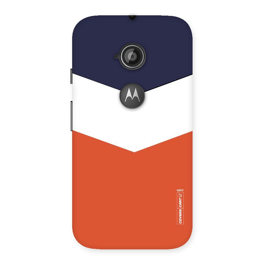 Three Colour Pattern Back Case for Moto E 2nd Gen