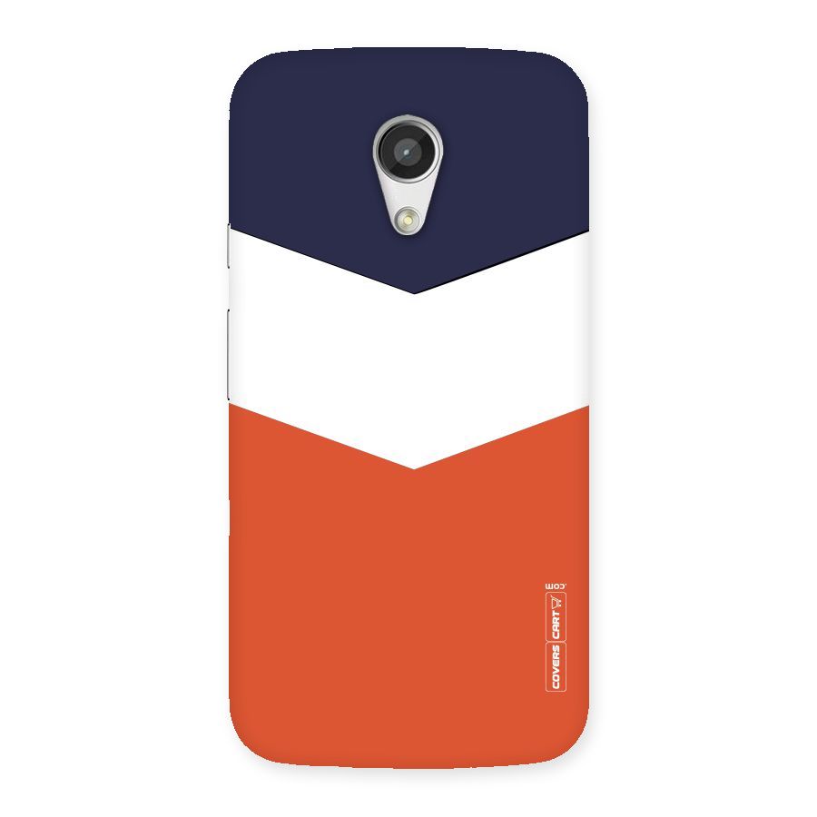 Three Colour Pattern Back Case for Moto G 2nd Gen