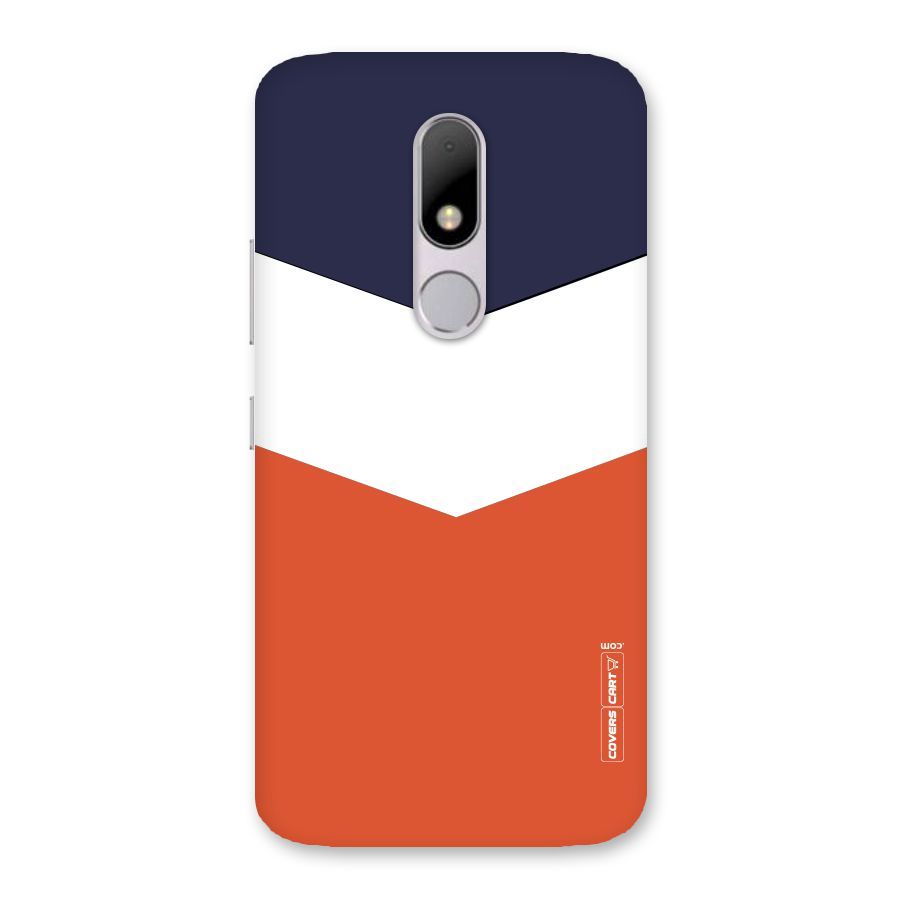 Three Colour Pattern Back Case for Moto M