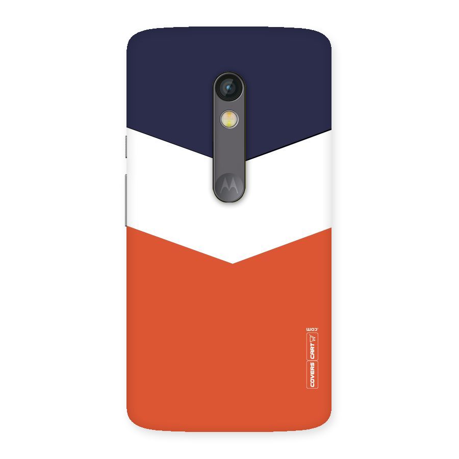 Three Colour Pattern Back Case for Moto X Play