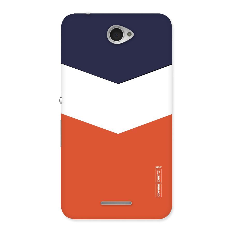 Three Colour Pattern Back Case for Sony Xperia E4