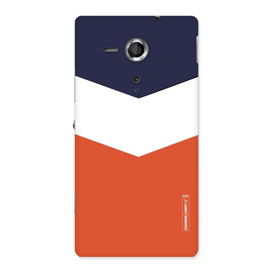 Three Colour Pattern Back Case for Sony Xperia SP