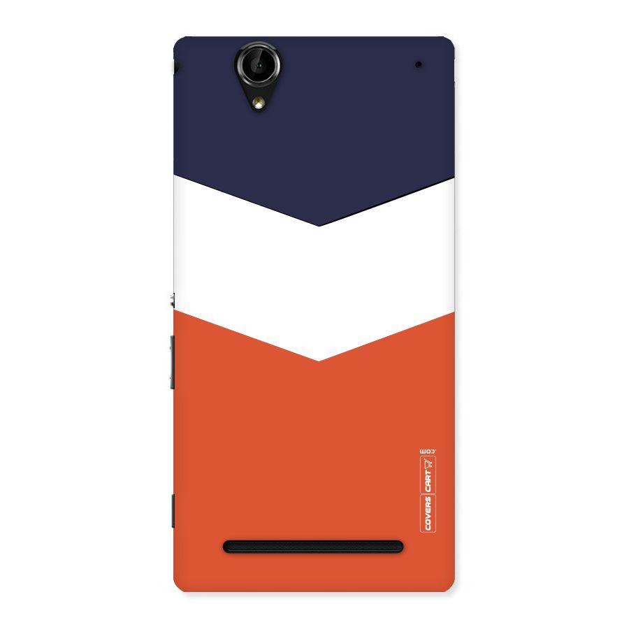 Three Colour Pattern Back Case for Sony Xperia T2