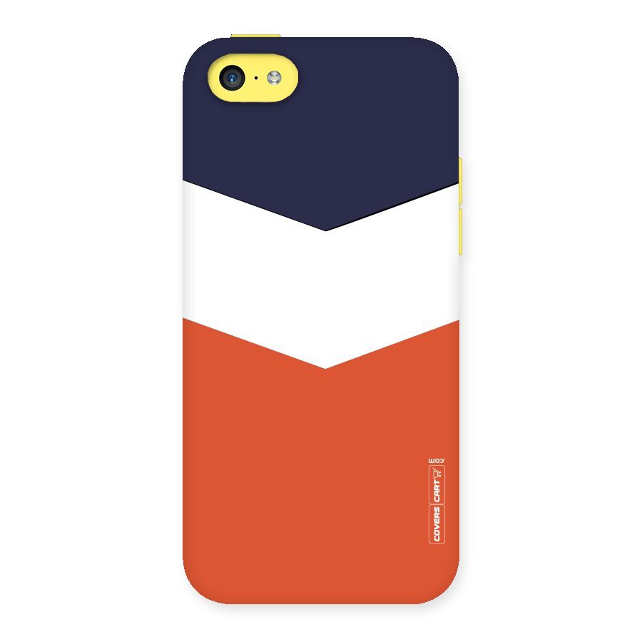 Three Colour Pattern Back Case for iPhone 5C