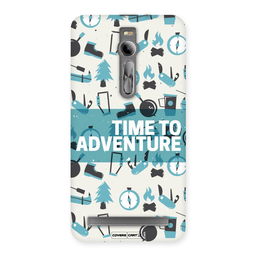Time To Adventure Blazing Blue Back Case for Asus Zenfone 2