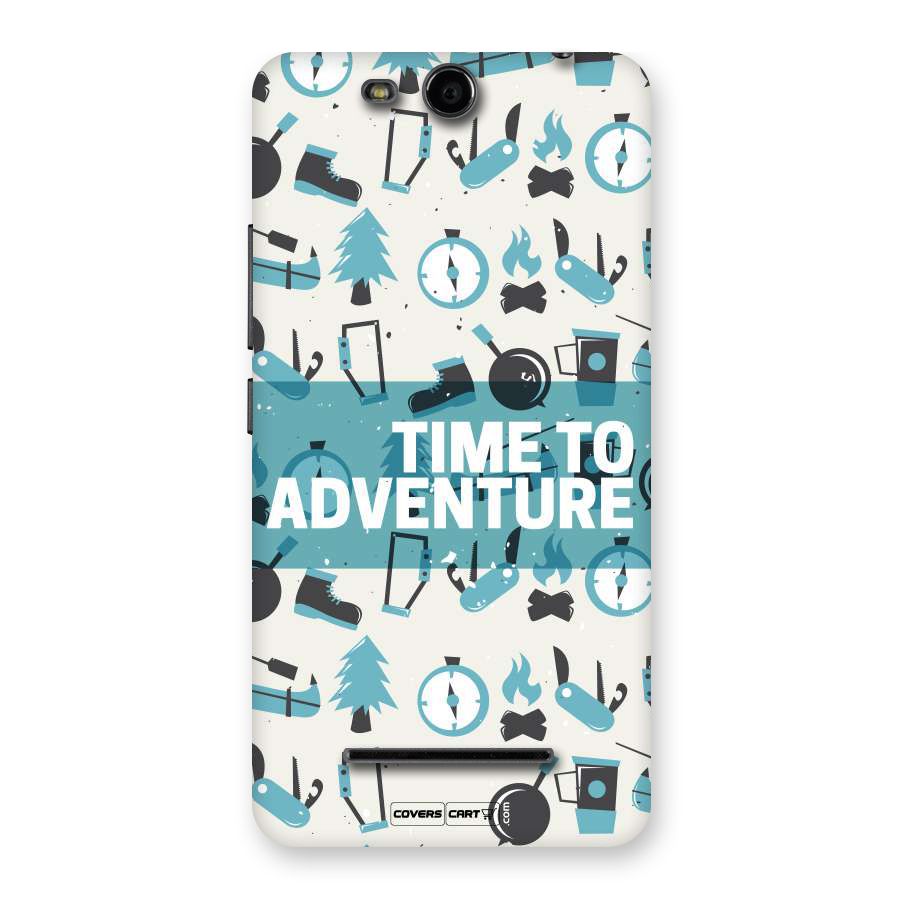 Time To Adventure Blazing Blue Back Case for Canvas Juice 3