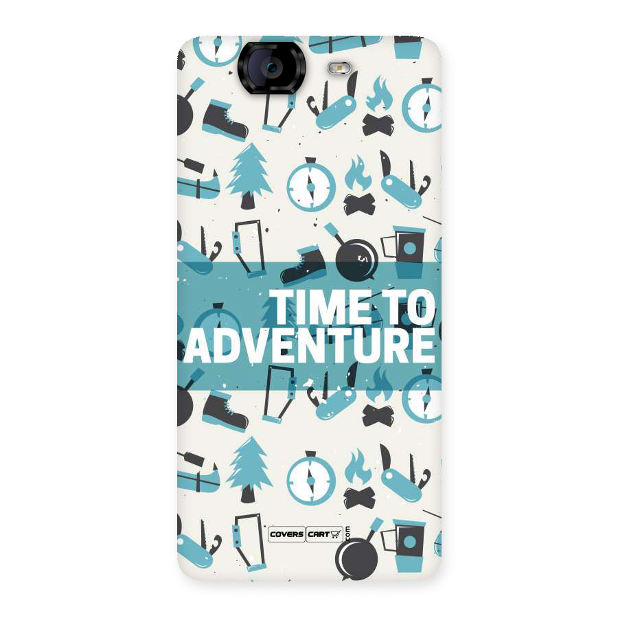 Time To Adventure Blazing Blue Back Case for Canvas Knight A350