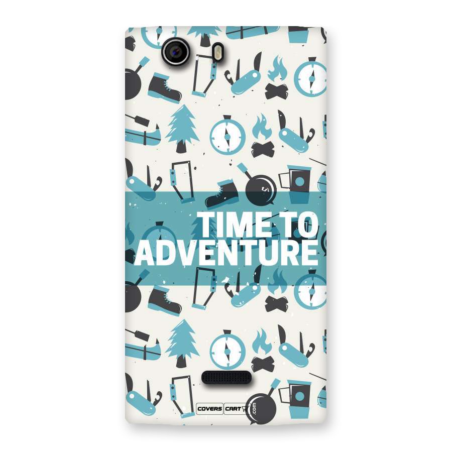 Time To Adventure Blazing Blue Back Case for Canvas Nitro 2