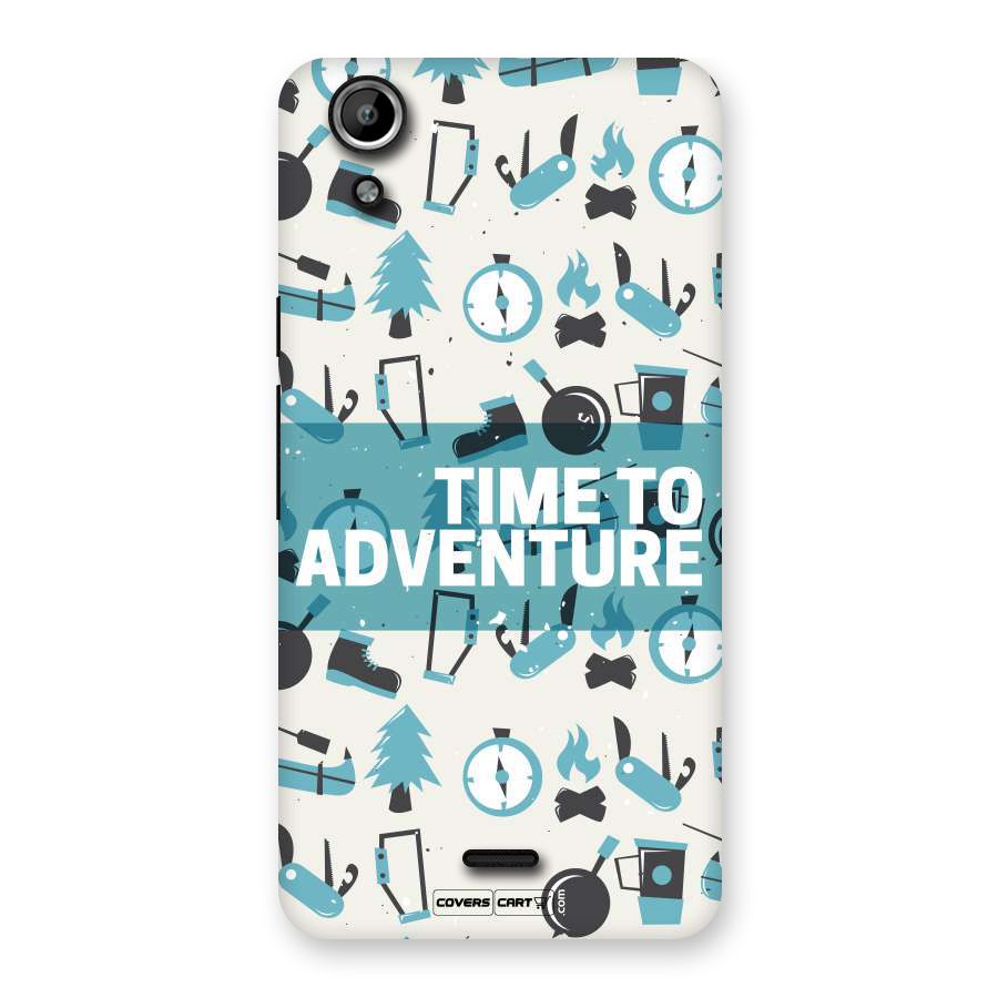 Time To Adventure Blazing Blue Back Case for Canvas Selfie Lens