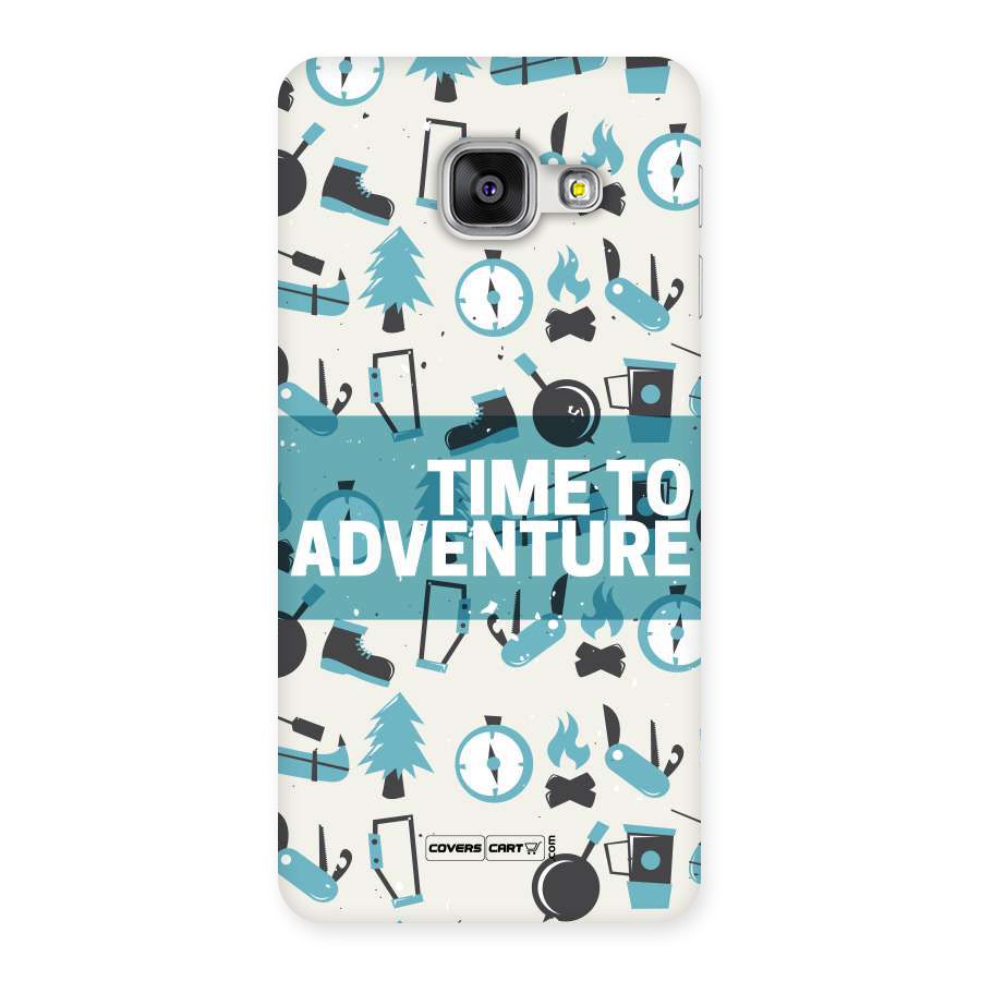 Time To Adventure Blazing Blue Back Case for Galaxy A3 2016