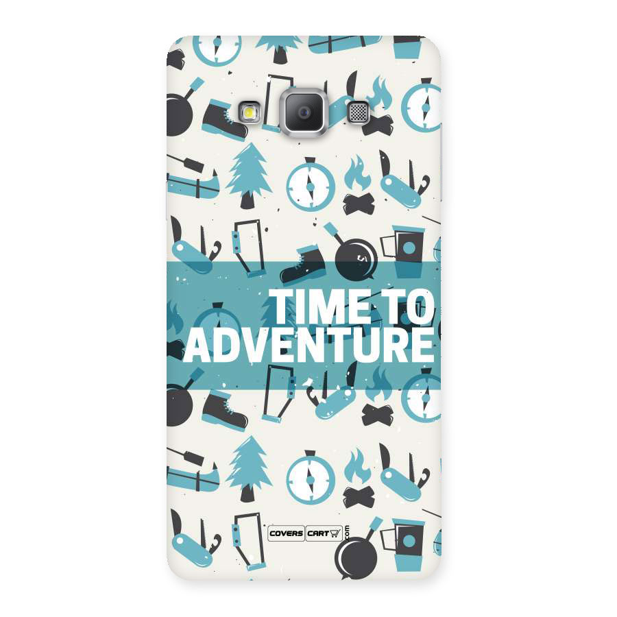 Time To Adventure Blazing Blue Back Case for Galaxy A7