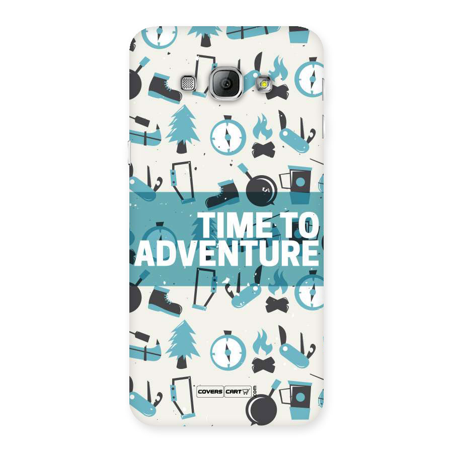 Time To Adventure Blazing Blue Back Case for Galaxy A8