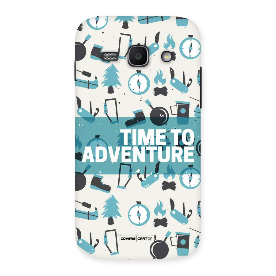 Time To Adventure Blazing Blue Back Case for Galaxy Ace 3