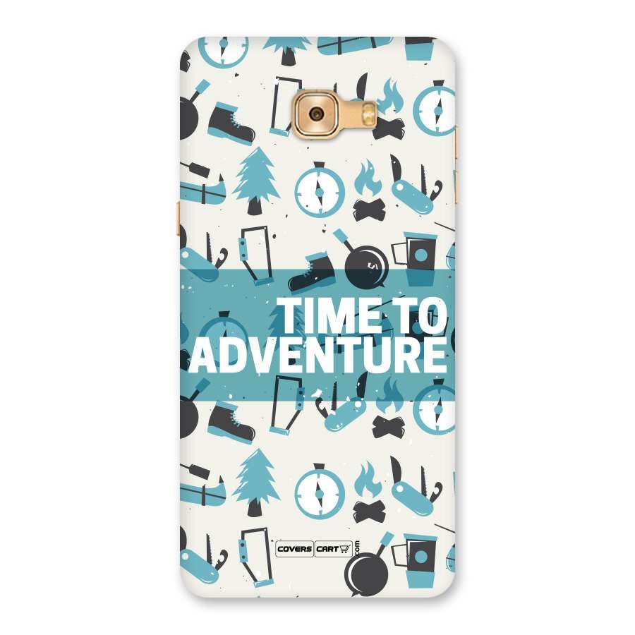 Time To Adventure Blazing Blue Back Case for Galaxy C9 Pro