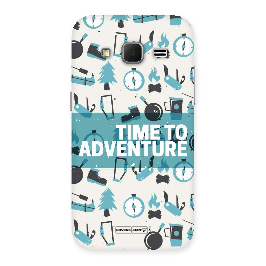 Time To Adventure Blazing Blue Back Case for Galaxy Core Prime