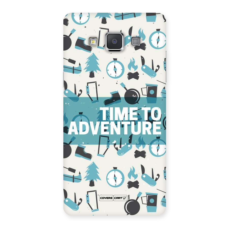 Time To Adventure Blazing Blue Back Case for Galaxy Grand 3