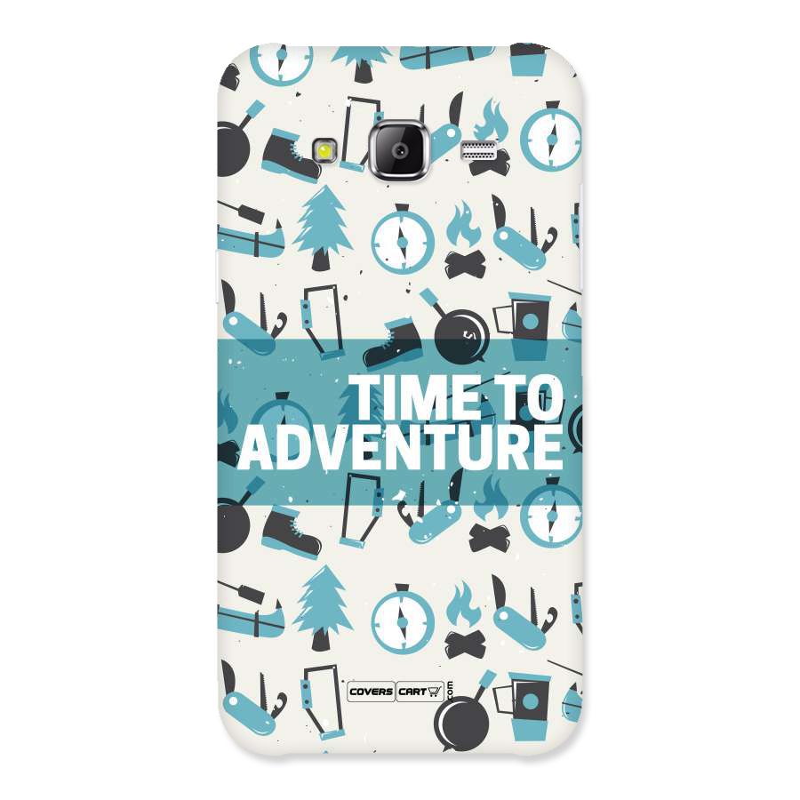 Time To Adventure Blazing Blue Back Case for Galaxy Grand Prime