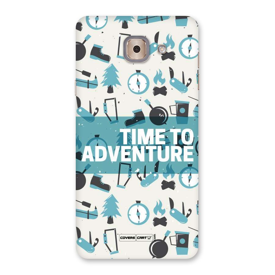 Time To Adventure Blazing Blue Back Case for Galaxy J7 Max