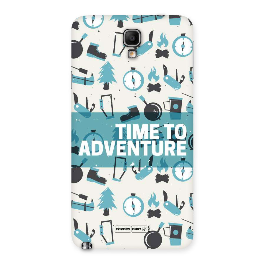 Time To Adventure Blazing Blue Back Case for Galaxy Note 3 Neo