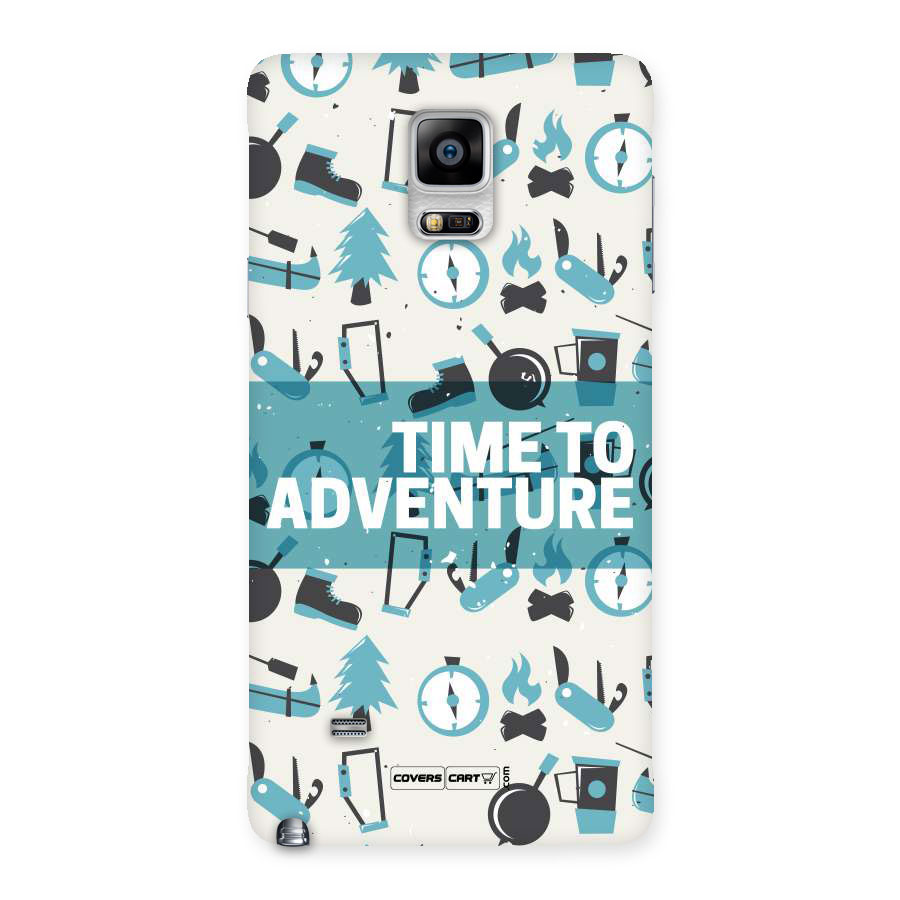 Time To Adventure Blazing Blue Back Case for Galaxy Note 4