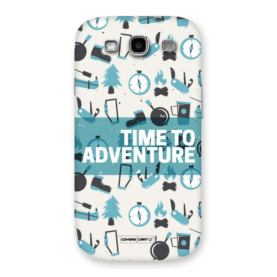 Time To Adventure Blazing Blue Back Case for Galaxy S3