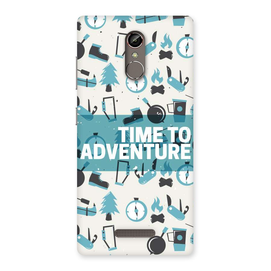 Time To Adventure Blazing Blue Back Case for Gionee S6s