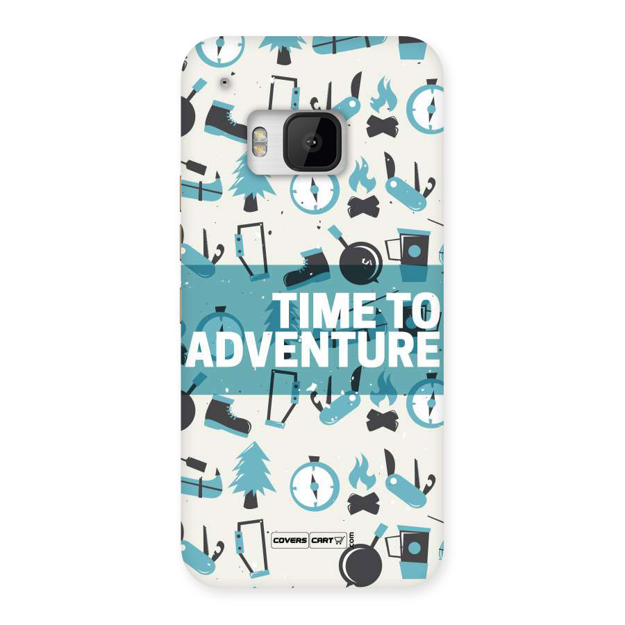 Time To Adventure Blazing Blue Back Case for HTC One M9