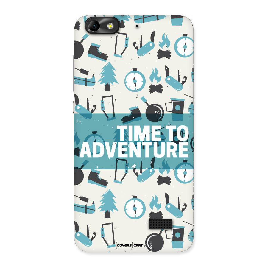 Time To Adventure Blazing Blue Back Case for Honor 4C