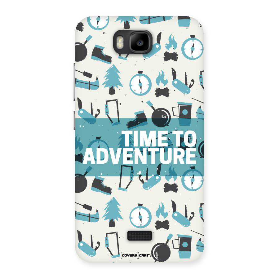 Time To Adventure Blazing Blue Back Case for Honor Bee