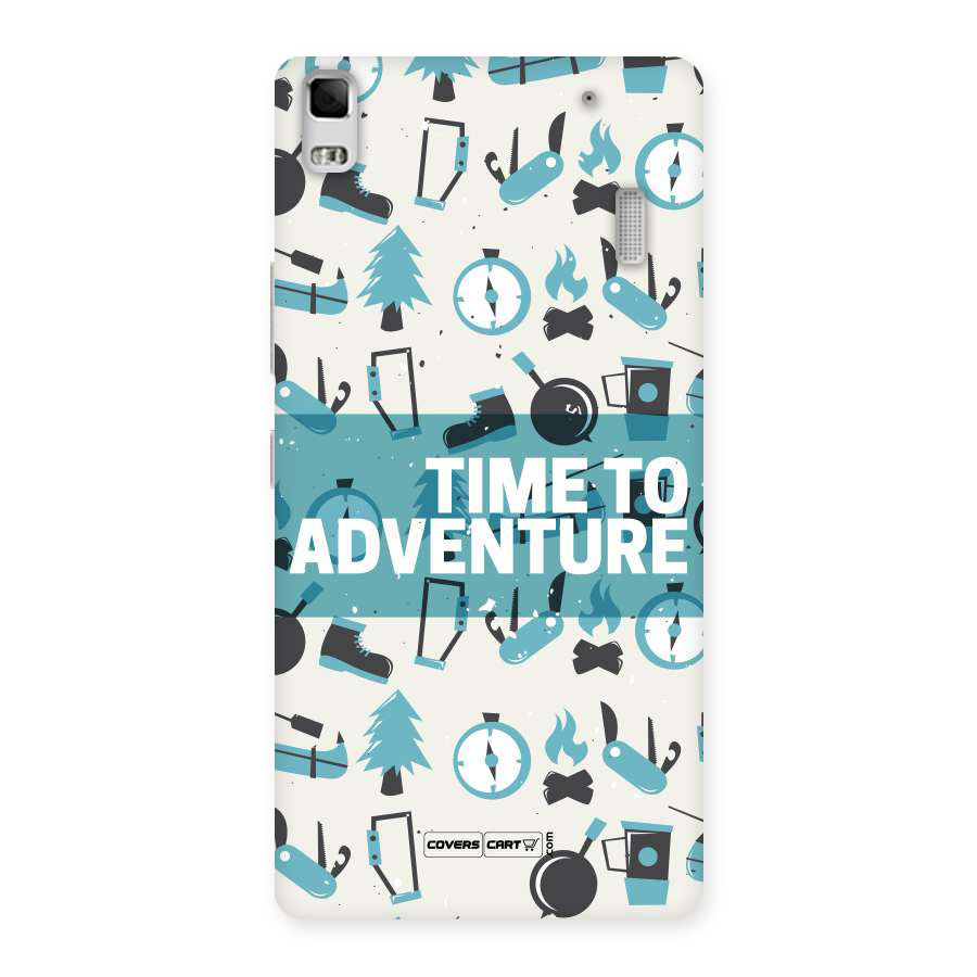 Time To Adventure Blazing Blue Back Case for Lenovo A7000