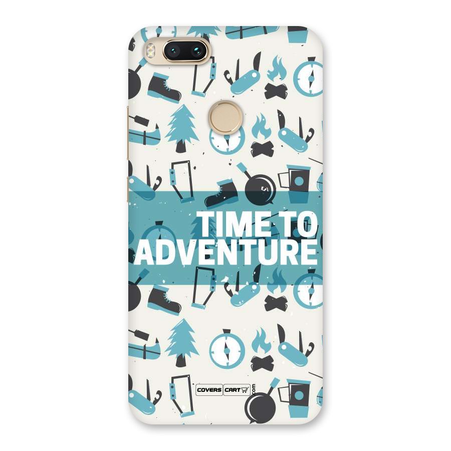 Time To Adventure Blazing Blue Back Case for Mi A1