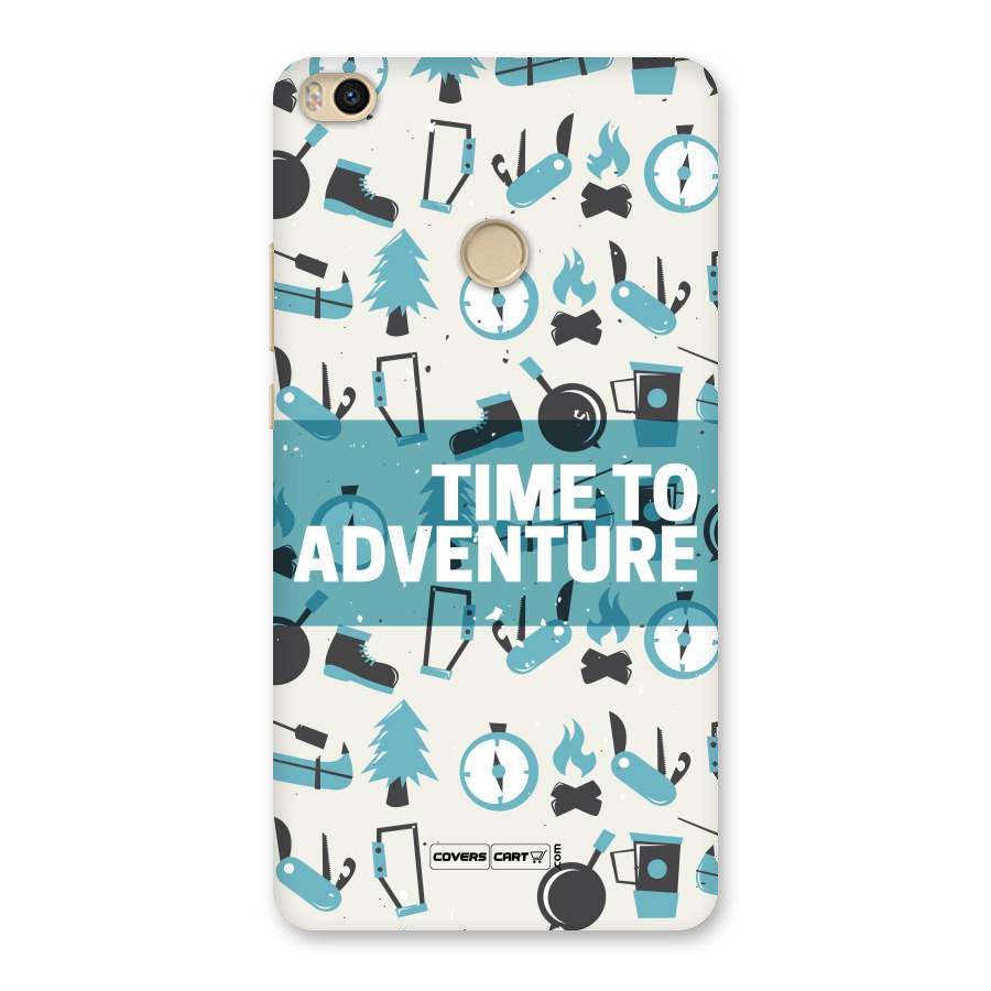 Time To Adventure Blazing Blue Back Case for Mi Max 2