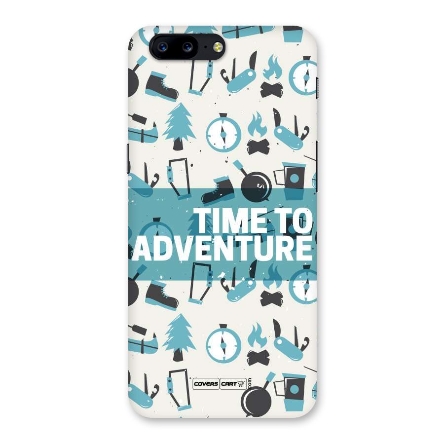 Time To Adventure Blazing Blue Back Case for OnePlus 5