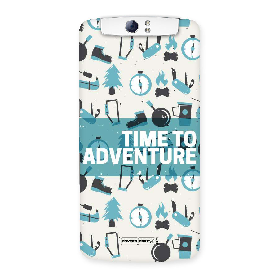 Time To Adventure Blazing Blue Back Case for Oppo N1