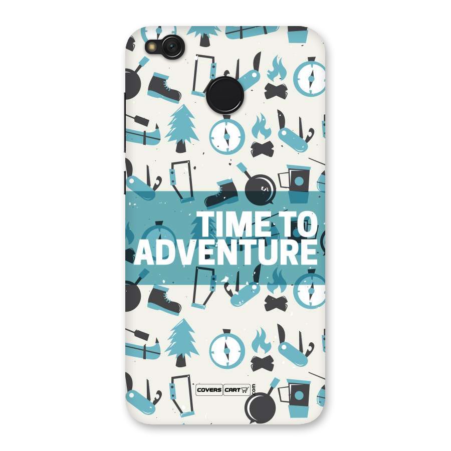 Time To Adventure Blazing Blue Back Case for Redmi 4